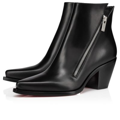 Christian Louboutin Santiazip 65 Calf Boots Ženske Čizme Crne | RS-97178