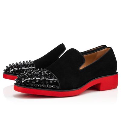 Christian Louboutin Spooky Rxl Calf Loafer Muške Loafers Crne | RS-25731